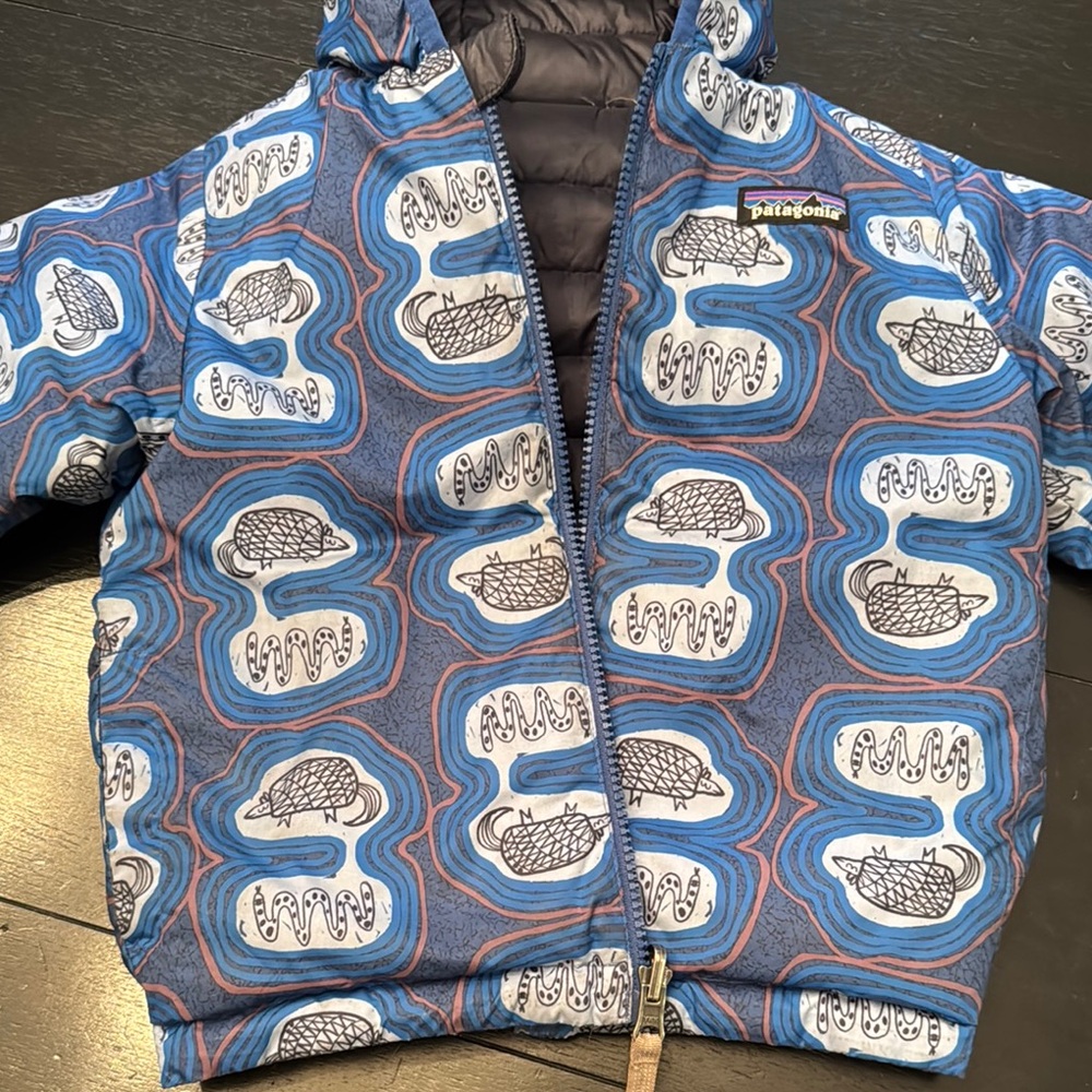 Patagonia Reversible Blue Patterned Jacket
